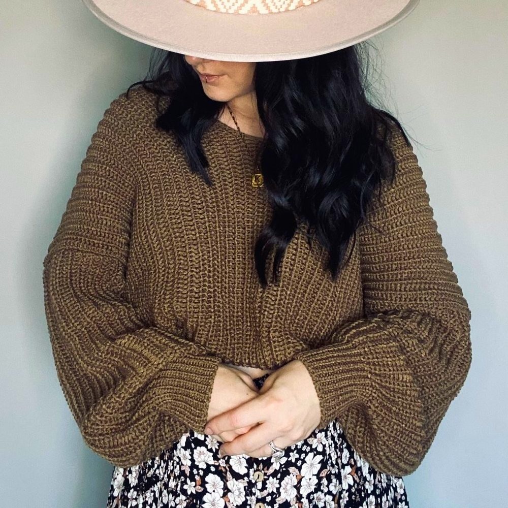 Off the Shoulder Slouchy Sweater